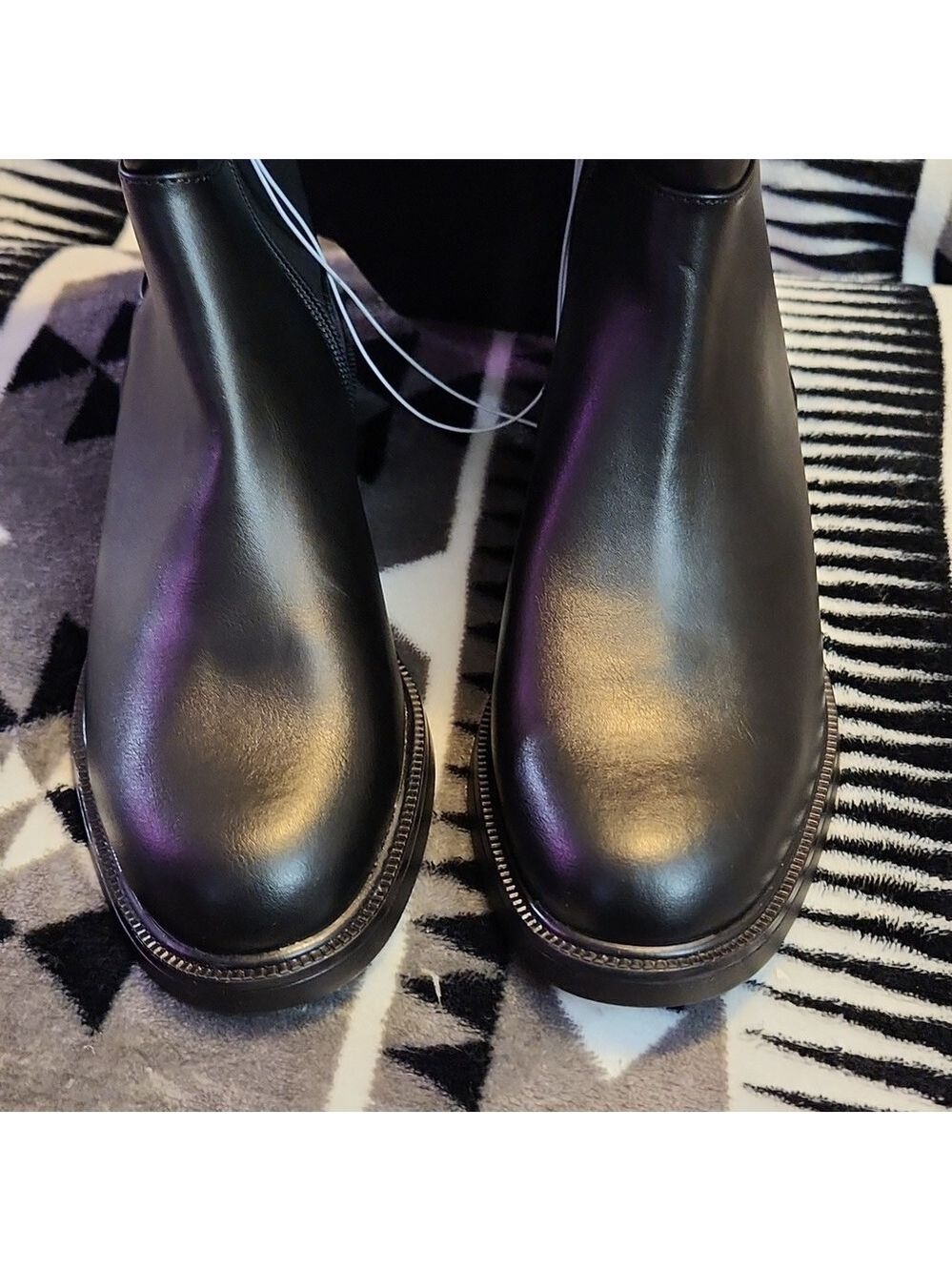 A New Day Tall Riding Boots Womens Black Size 6 Wide Calf - Picture 3 of 12